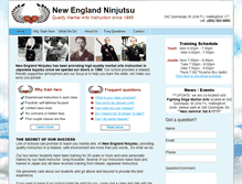 Tablet Screenshot of newenglandninjutsu.com